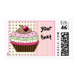 Birthday Cupcake - birthday girl Postage Stamps