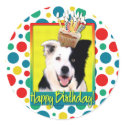 Birthday Cupcake - Border Collie Stickers