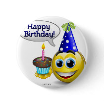 Birthday Cupcake buttons