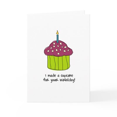 Birthday Cupcake Greeting Cards by smartypantsgreetings