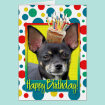 Birthday Cupcake - Chihuahua - Isabella cards