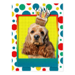 Birthday Cupcake - Cocker Spaniel Post Cards
