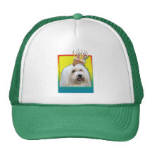 Birthday Cupcake - Coton de Tulear Mesh Hats