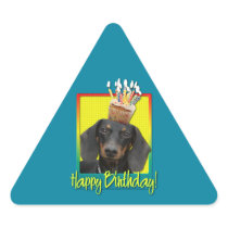 Birthday Cupcake - Dachshund - Winston Sticker