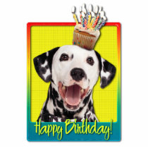 Birthday Cupcake - Dalmatian Acrylic Cut Outs