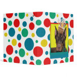 Birthday Cupcake - Doberman - Red - Rocky 3 Ring Binder