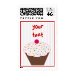Birthday Cupcake -dotty Postage Stamp
