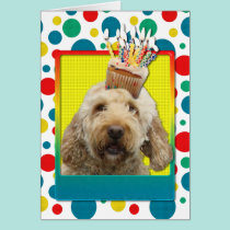 Birthday Cupcake - GoldenDoodle cards