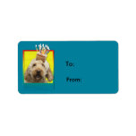 Birthday Cupcake - GoldenDoodle Address Label