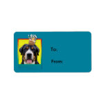 Birthday Cupcake - Greater Swiss Mountain Dog Address Label