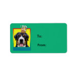 Birthday Cupcake - Greater Swiss Mountain Dog Address Label
