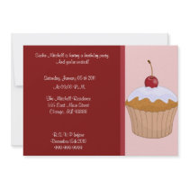 Birthday Cupcake Invitation