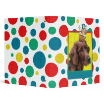 Birthday Cupcake - Irish Setter Binder