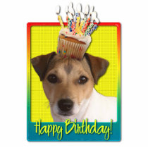 Birthday Cupcake - Jack Russell Photo Cutouts