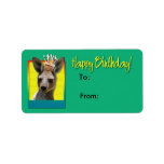 Birthday Cupcake - Kangaroo Personalized Address Labels