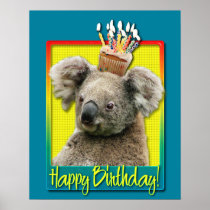Birthday Cupcake - Koala Print