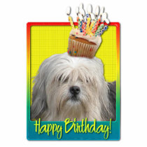 Birthday Cupcake - Lowchen Photo Sculptures