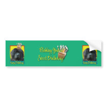 Birthday Cupcake - Newfoundland Bumper Sticker