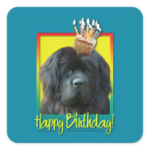 Birthday Cupcake - Newfoundland Stickers