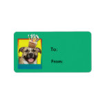 Birthday Cupcake - Pitbull - Tigger Custom Address Labels