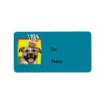 Birthday Cupcake - Pitbull - Tigger Address Label