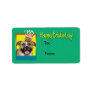 Birthday Cupcake - Pitbull - Tigger Address Label