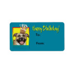 Birthday Cupcake - Pitbull - Tigger Personalized Address Labels