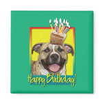 Birthday Cupcake - Pitbull - Tigger Fridge Magnet