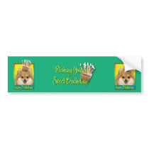 Birthday Cupcake Pomeranian Bumper Stickers