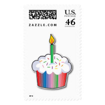 Birthday Cupcake Postage