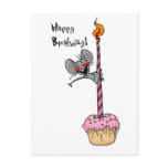 Birthday cupcake post card
