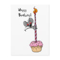 Birthday cupcake postcards