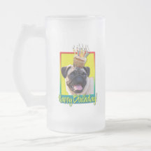 Birthday Cupcake - Pug Coffee Mug