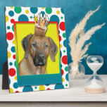 Birthday Cupcake - Rhodesian Ridgeback Plaques