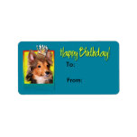 Birthday Cupcake - Sheltie Puppy - Cooper Custom Address Labels