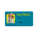 Birthday Cupcake - Shiba Inu Custom Address Label