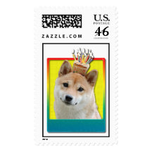 Birthday Cupcake - Shiba Inu Stamp