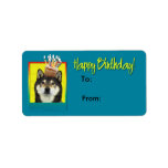 Birthday Cupcake - Shiba Inu - Yasha Custom Address Label