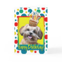 Birthday Cupcake - ShihPoo - Maggie Cards