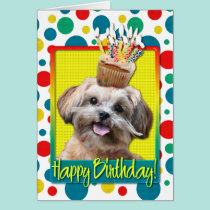 Birthday Cupcake - ShihPoo - Maggie cards