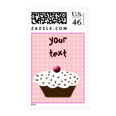 Birthday Cupcake - stamp Zazzle_stamp