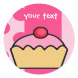 birthday cupcake stickers