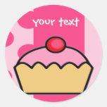 birthday cupcake stickers