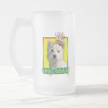 Birthday Cupcake - West Highland Terrier Coffee Mugs