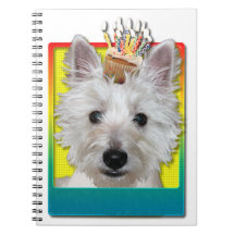 Birthday Cupcake - Westie - Tank Note Books