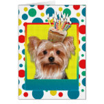 Birthday Cupcake - Yorkshire Terrier Card