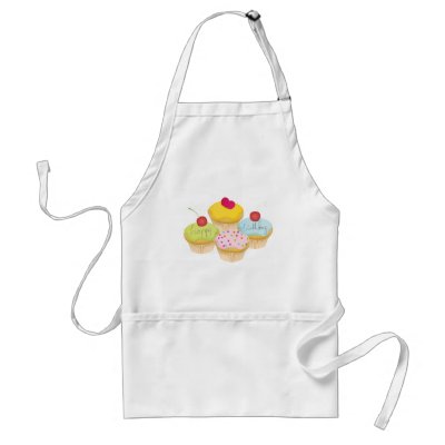 Birthday Cupcakes Aprons by VectorGraphics