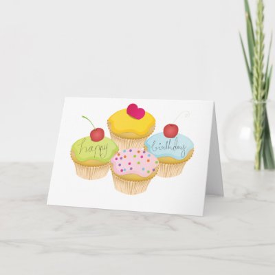Birthday Cupcakes cards
