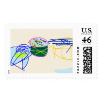 Birthday Cupcakes postage by JohnLionheart Birthday Cupcakes postage