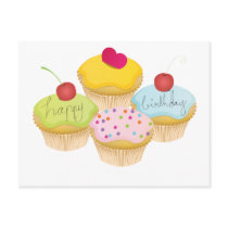 Birthday Cupcakes Post Card